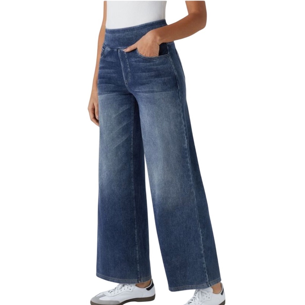 HALARA Dark Blue Flare Jeans